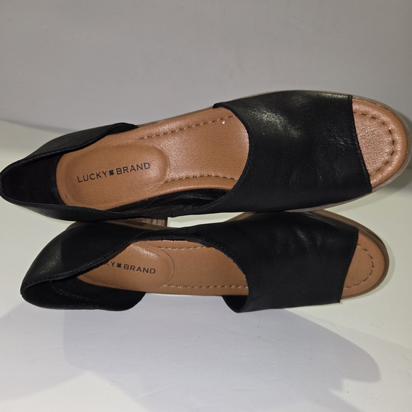 Lucky Brand Black Leather Oxfords - Picture 8 of 10